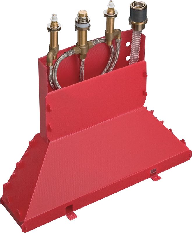 Hansgrohe Grundkörper 4-Loch Wannenarmatur, für Wannenrandmontage, mit Secuflexbox Bild 1