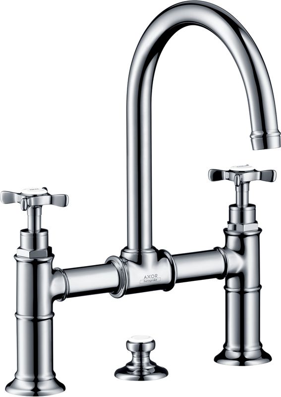 Hansgrohe Zweigriff Waschtischarmatur 220 Axor Montreux Brücke, Farbe chrom Bild 1