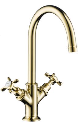 Hansgrohe Zweigriff Waschtischarmatur Axor Montreux brushed, Farbe nickel Bild 2