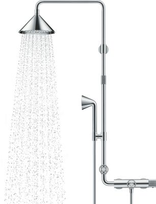 Hansgrohe Showerpipe Axor Front, 1466 x 451 x 616 mm, Farbe chrom Bild 2
