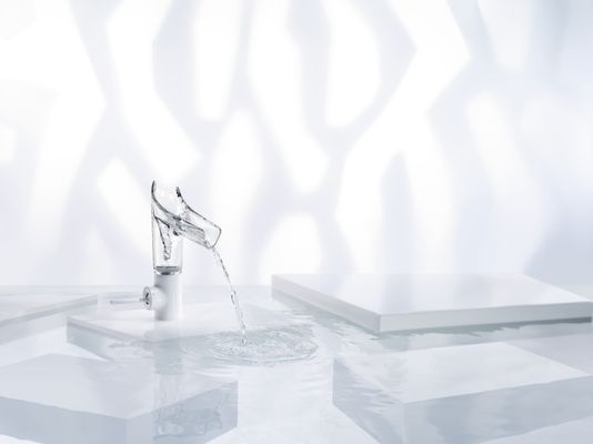 Hansgrohe Waschtischmischer Axor Starck V chrom für Waschsch.Nicht f.(halb-)öf.Ber.empf, Farbe chrom Bild 3