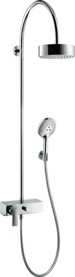 Hansgrohe Showerpipe Axor Citterio, mit Brausenmischer Aufputz, 1443 x 425 x 559 mm, Farbe chrom Bild 2