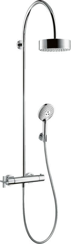 Hansgrohe Showerpipe Axor Citterio, mit Thermostat Aufputz, 1639 x 476 x 534 mm, Farbe chrom Bild 1