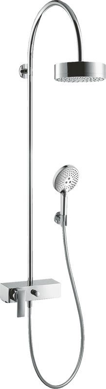 Hansgrohe Showerpipe Axor Citterio, mit Brausenmischer Aufputz, 1443 x 425 x 559 mm, Farbe chrom Bild 1