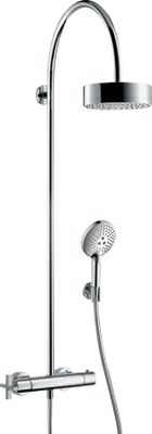 Hansgrohe Showerpipe Axor Citterio, mit Thermostat Aufputz, 1639 x 476 x 534 mm, Farbe chrom Bild 2