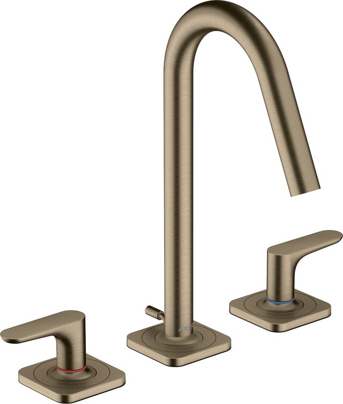 Hansgrohe 3-Loch Waschtischarmatur Axor Citterio M BN, mit Hebelgriffen, Farbe nickel Bild 1