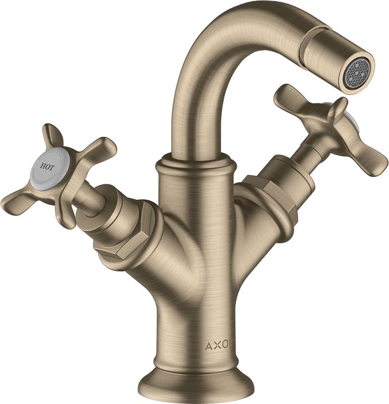 Hansgrohe Zweigriff Bidetarmatur Axor Montreux brushed, Farbe nickel Bild 1
