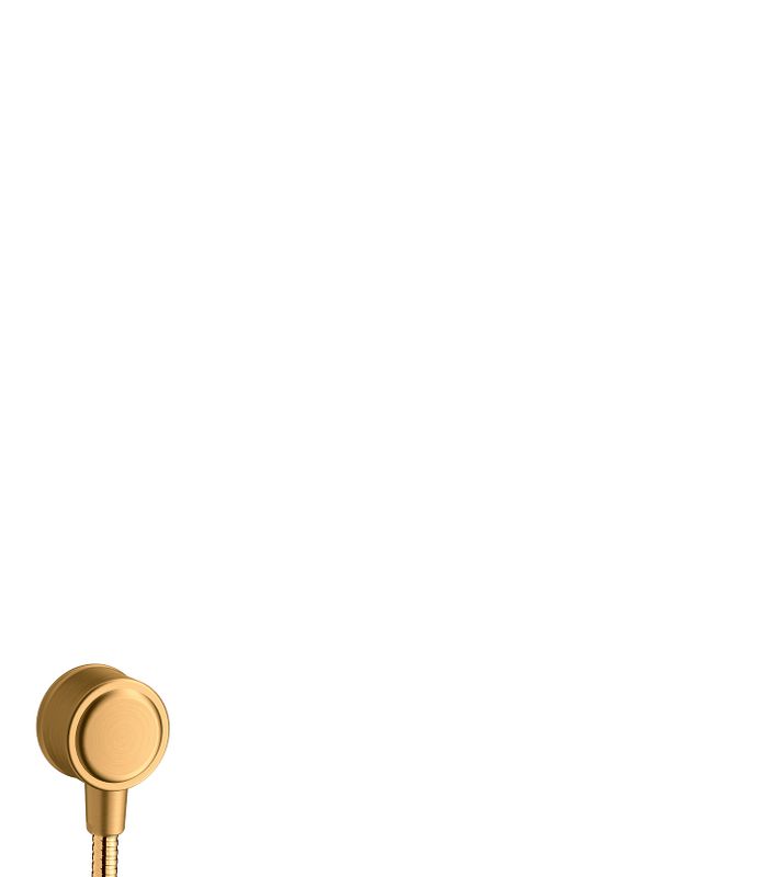 Hansgrohe Schlauchanschluss Axor Montreux Fixfit mit Rückflussverhinderer BGO, DN 15, Farbe gold Bild 1