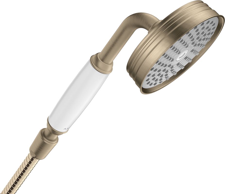 Hansgrohe Handbrause Axor Montreux brushed, 100 mm, Farbe nickel Bild 1
