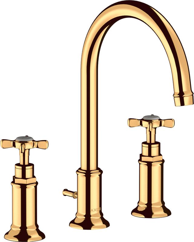 Hansgrohe 3-Loch Waschtischarmatur Axor Montreux Standmodell PGO, Farbe gold Bild 1