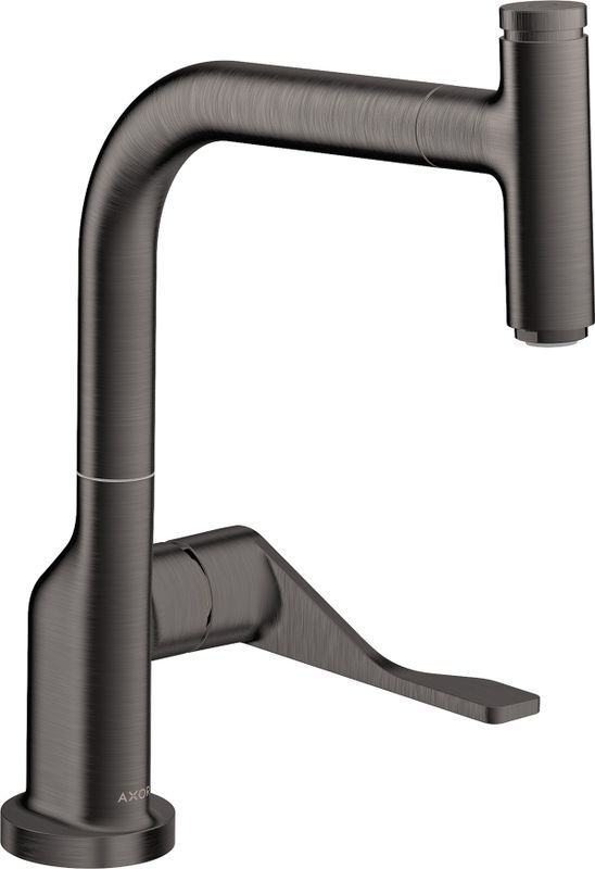Hansgrohe Spültischmischer Select Axor Citterio BBC Eco, mit Ausziehauslauf, Farbe black chrome Bild 1