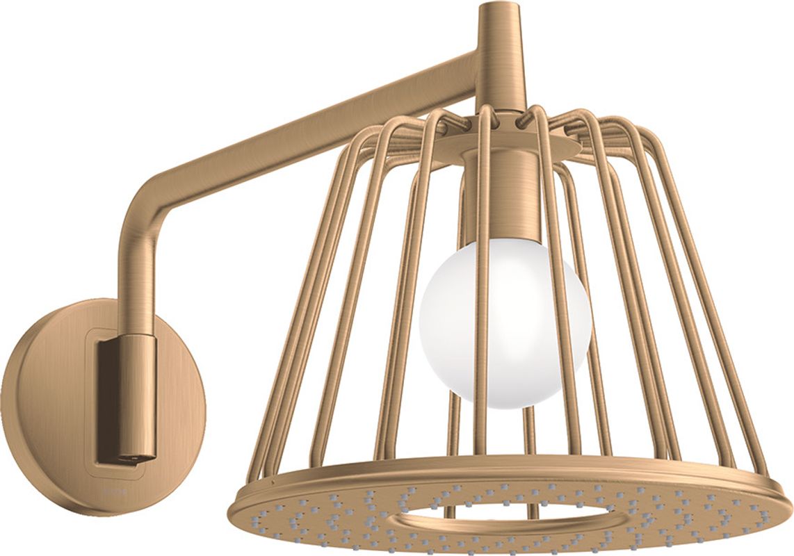 Hansgrohe Kopfbrause Axor Nendo mit Brausearm BBR, 258 x 275 x 565 x 565 mm, Farbe bronze Bild 1