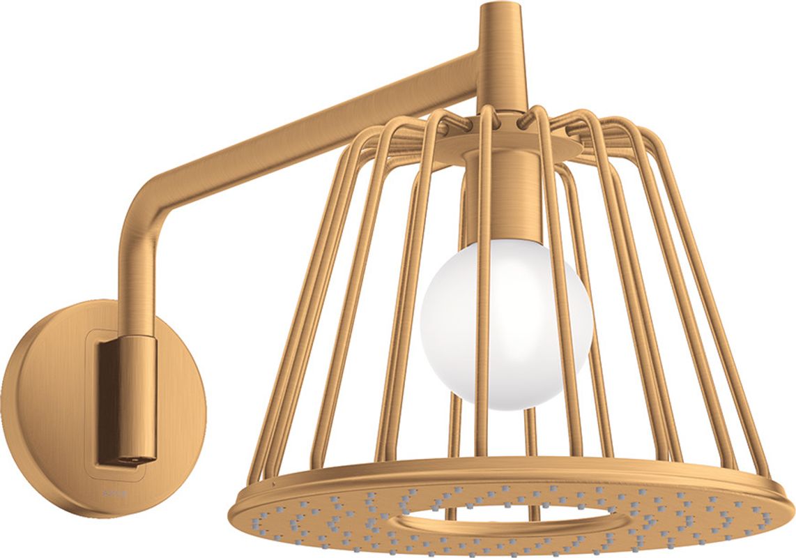 Hansgrohe Kopfbrause Axor Nendo mit Brausearm BGO, 258 x 275 x 565 x 565 mm, Farbe gold Bild 1