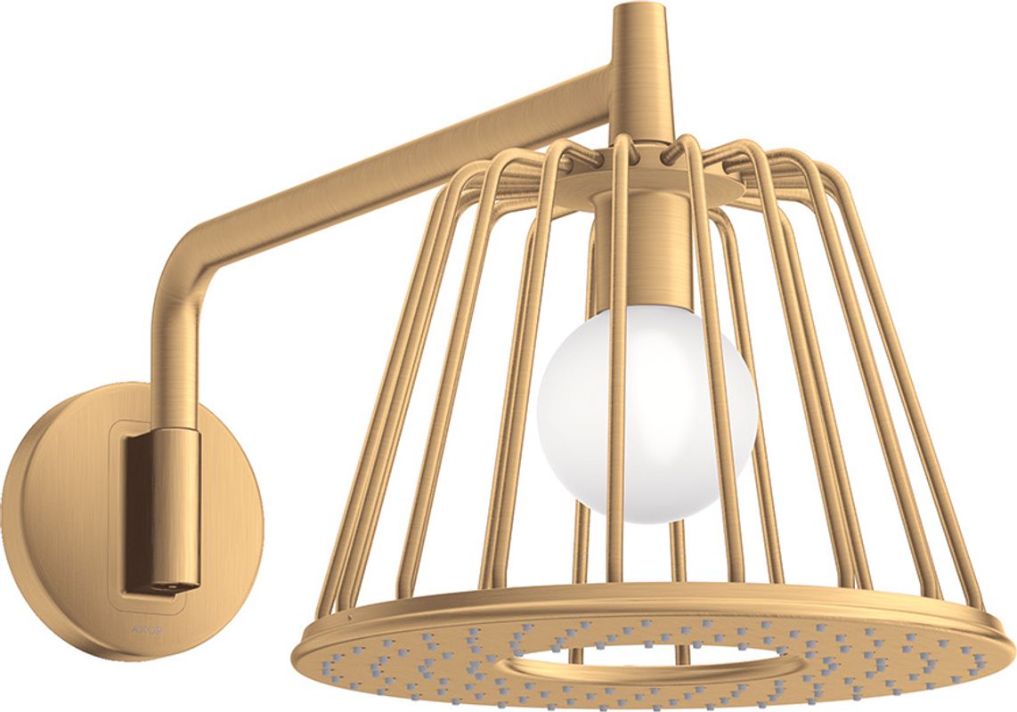 Hansgrohe Kopfbrause Axor Nendo mit Brausearm BB, 258 x 275 x 565 x 565 mm, Farbe brass Bild 1