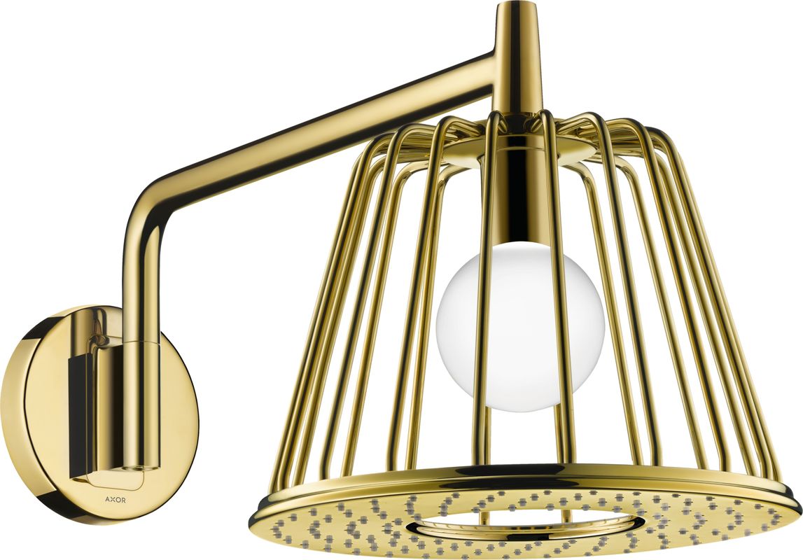 Hansgrohe Kopfbrause Axor Nendo mit Brausearm PGO, 258 x 275 x 565 x 565 mm, Farbe gold Bild 1