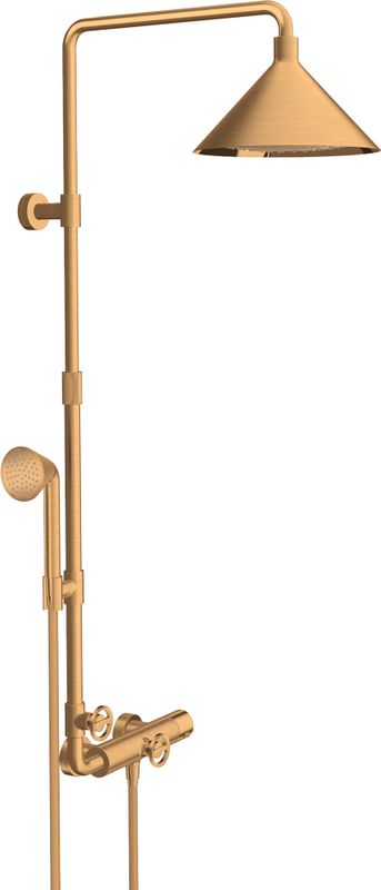Hansgrohe Showerpipe Axor Front BGO, 616 mm, Farbe gold Bild 1