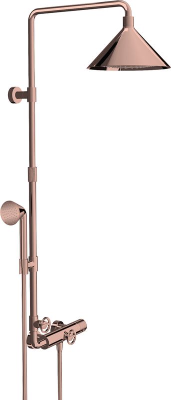 Hansgrohe Showerpipe Axor Front PRG, 616 mm, Farbe redgold Bild 1