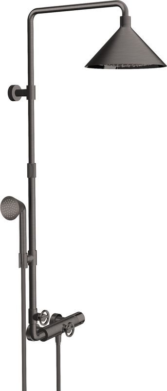 Hansgrohe Showerpipe Axor Front BBC, 616 mm, Farbe black chrome Bild 1