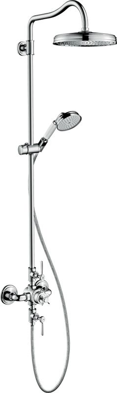 Hansgrohe Showerpipe Axor Montreux, mit Thermostat und Hebelgriff, 1666 x 260 x 578 mm, Farbe chrom Bild 1