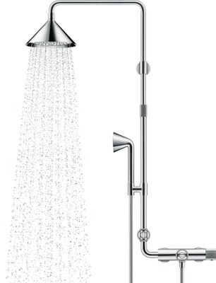 Hansgrohe Showerpipe Axor Front, 1466 x 451 x 616 mm, Farbe chrom Bild 3