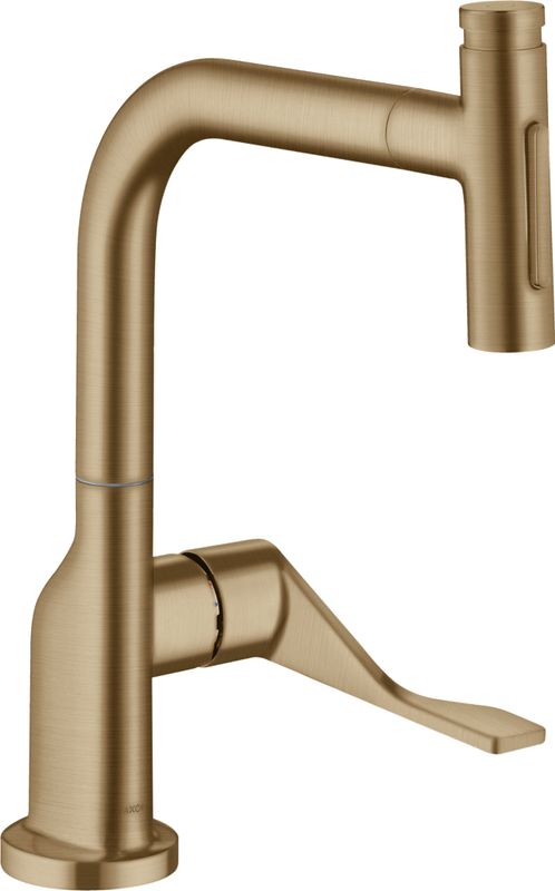 Hansgrohe Spültischmischer 230 Select 2jet Axor Citterio Ausziehbrause sBox BBR, Farbe bronze Bild 1
