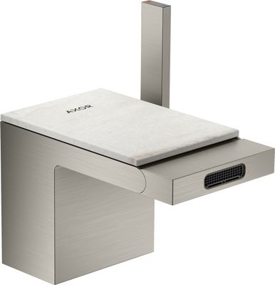 Hansgrohe Platte 150 Axor MyEdition Marmor Lasa Covelano Vena Oro, Farbe grau Bild 9