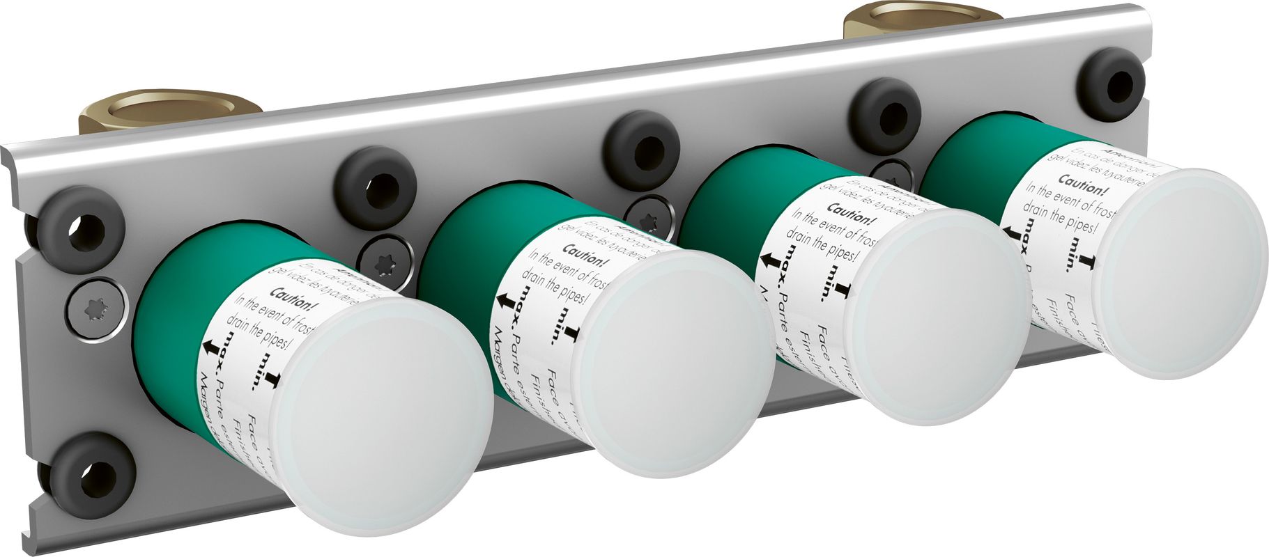 Hansgrohe Grundset Thermostat Aufputz / Unterputz Universal Axor 3 Verbraucher, Farbe chrom Bild 1