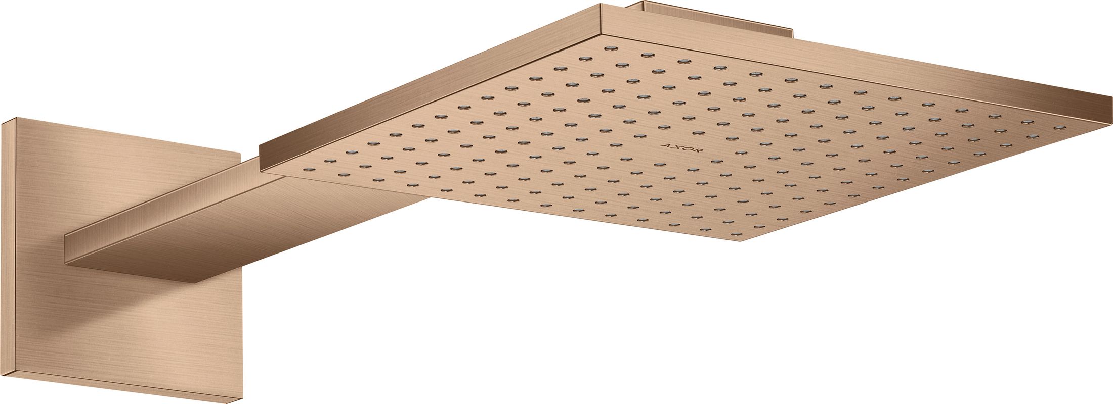 Hansgrohe Kopfbrause 250/250 1jet Axor BRG, mit Brausearm, 131 x 250 x 570 x 570 mm, Farbe red gold Bild 1