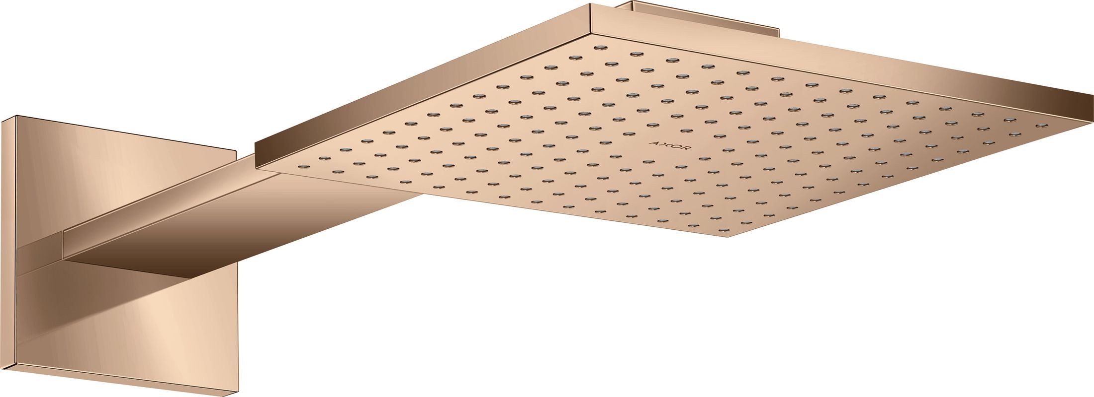 Hansgrohe Kopfbrause 250/250 1jet Axor PRG, mit Brausearm, 131 x 250 x 570 x 570 mm, Farbe red gold Bild 1