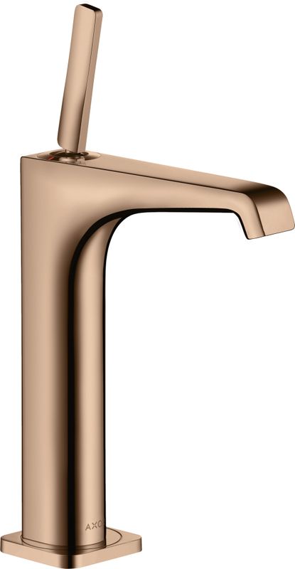 Hansgrohe Waschtischmischer 190 Axor Citterio E Highriser, ohne Zugstange PRG, Farbe red gold Bild 1