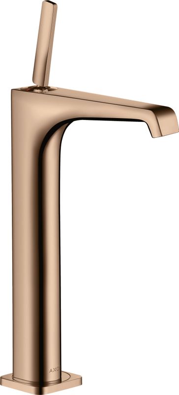 Hansgrohe Waschtischmischer 250 Axor Citterio E Highriser, ohne Zugstange PRG, Farbe red gold Bild 1