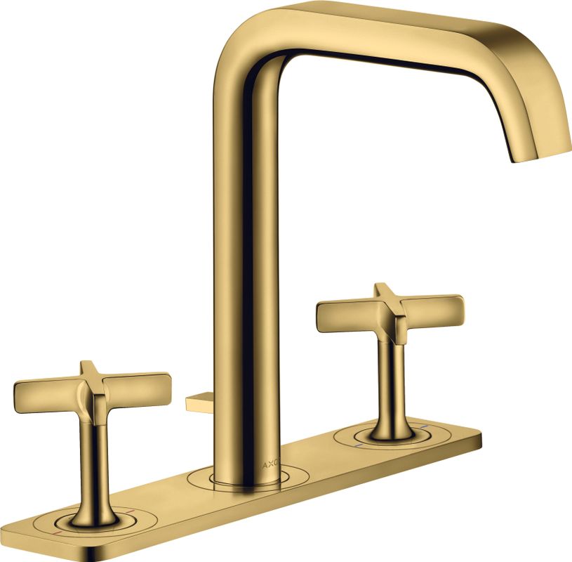 Hansgrohe 3-Loch Waschtischarmatur Axor Citterio E Standmodell PGO, mit Platte, Farbe gold Bild 1