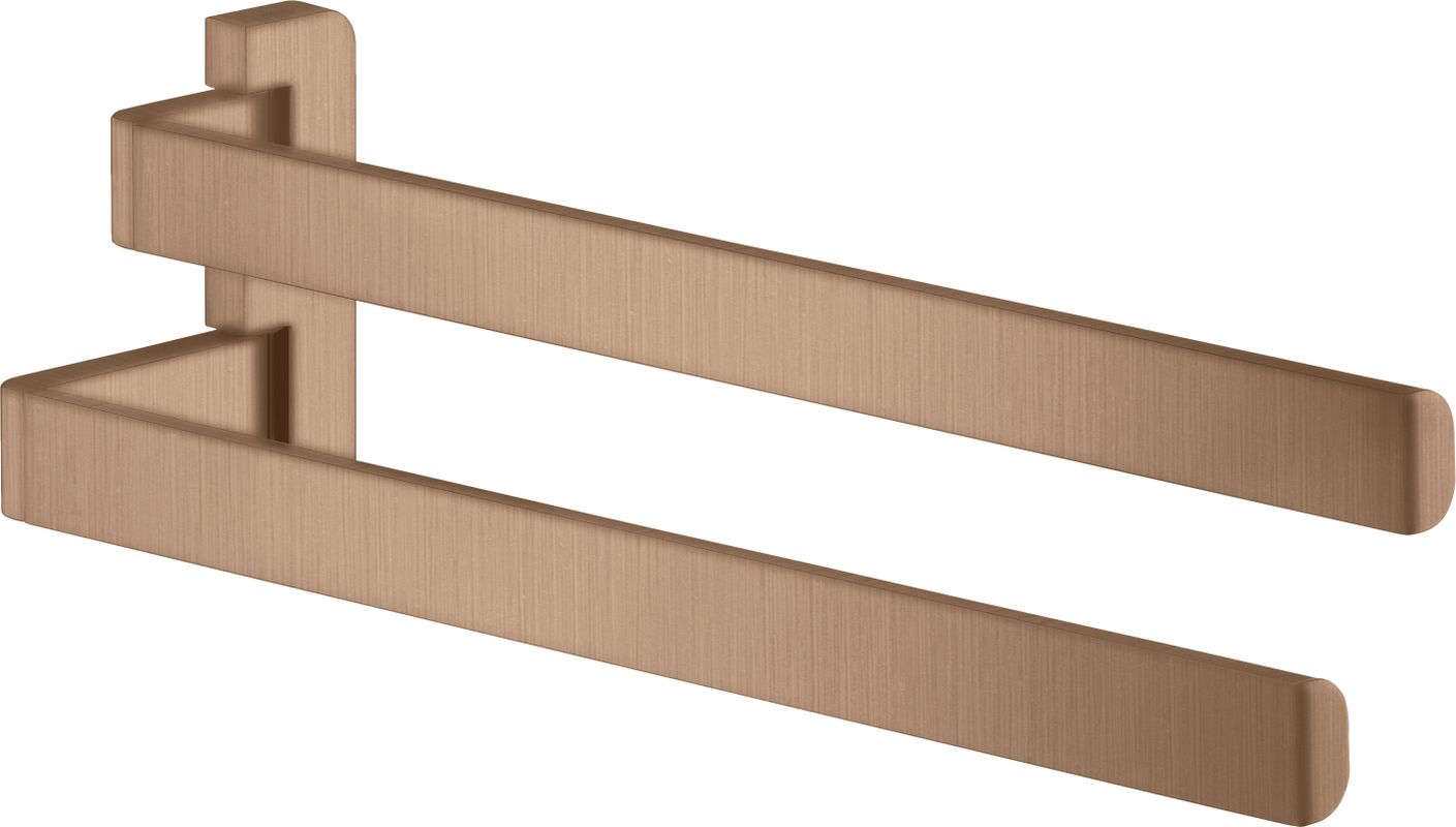 Hansgrohe Handtuchhalter Axor Universal Accessories zweiarmig BRG, 120 x 84 x 84 mm, Farbe gold Bild 1