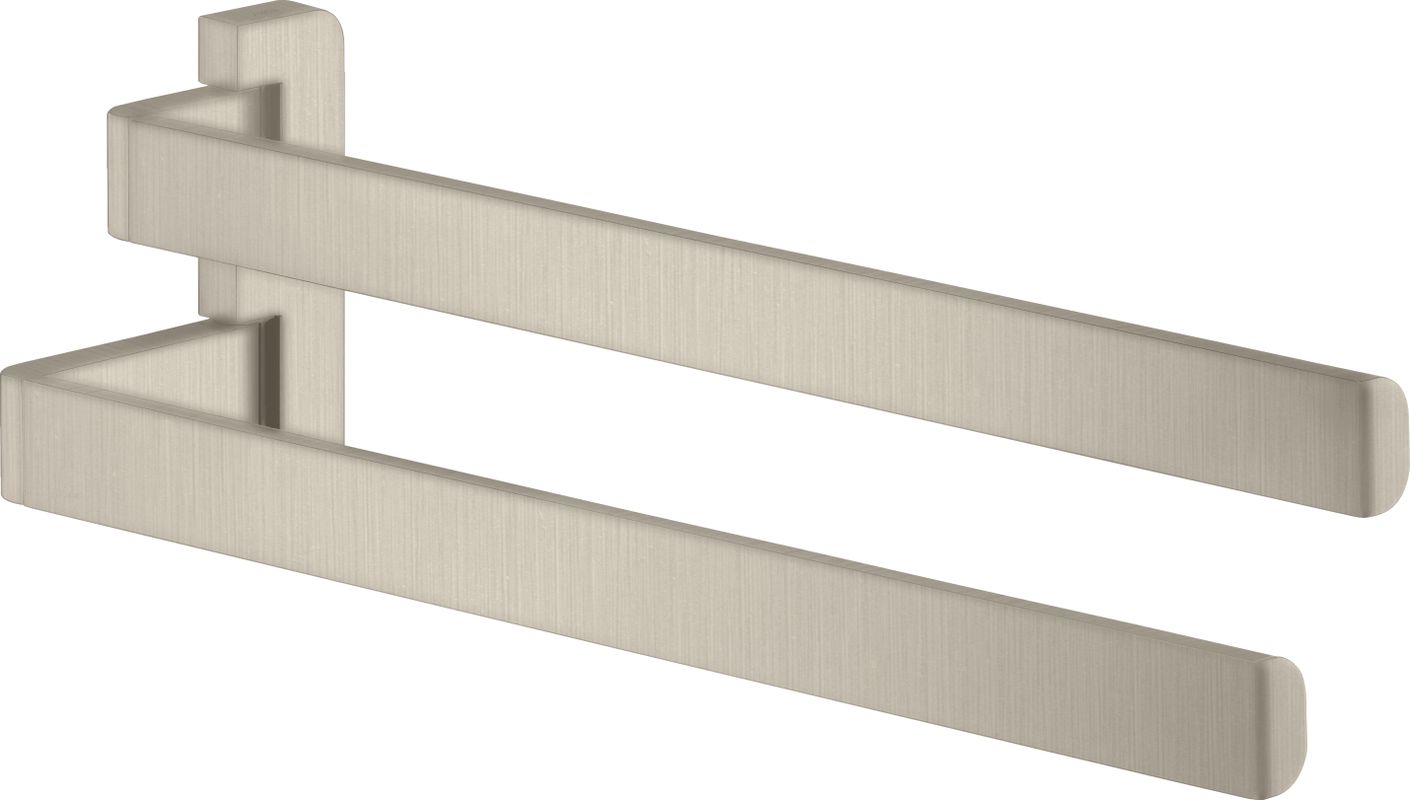 Hansgrohe Handtuchhalter Axor Universal Accessories zweiarmig BN, 120 x 84 x 84 mm, Farbe nickel Bild 1