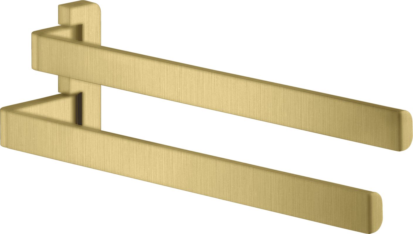 Hansgrohe Handtuchhalter Axor Universal Accessories zweiarmig BB, 120 x 84 x 84 mm, Farbe Messing Bild 1