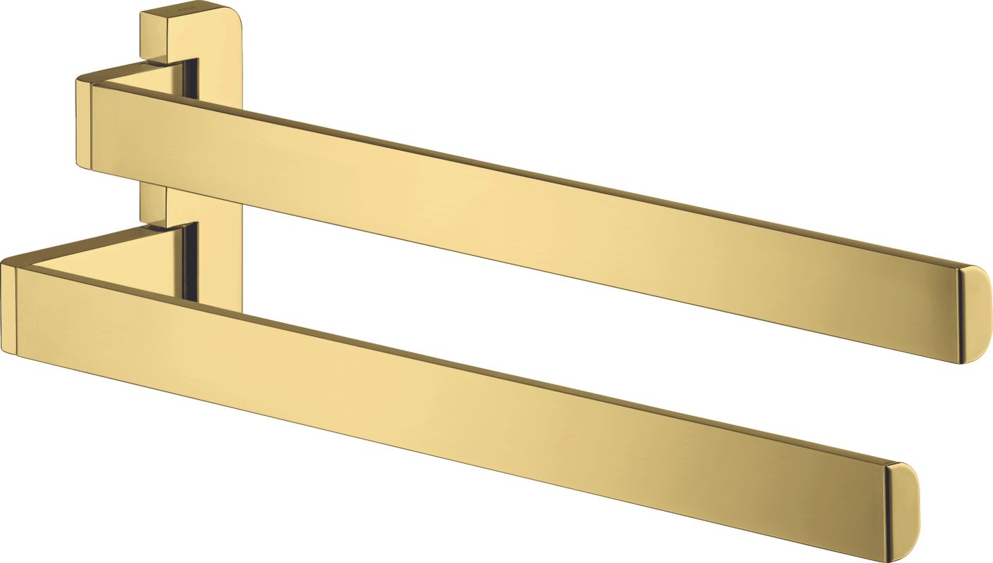 Hansgrohe Handtuchhalter Axor Universal Accessories zweiarmig PGO, 120 x 84 x 84 mm, Farbe gold Bild 1