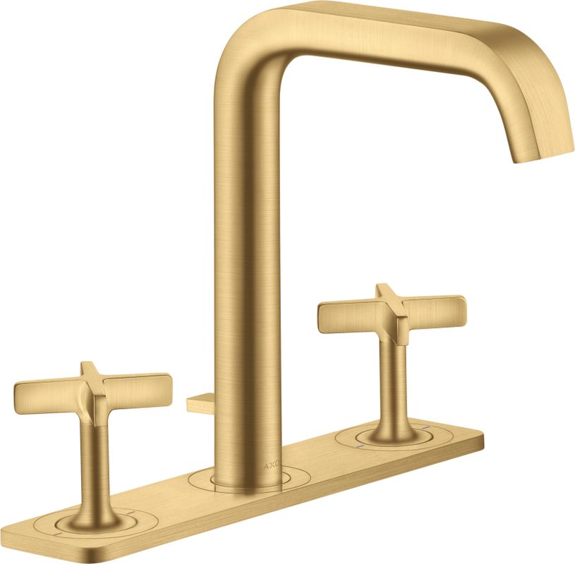 Hansgrohe 3-Loch Waschtischarmatur Axor Citterio E Standmodell BGO, mit Platte, Farbe gold Bild 1