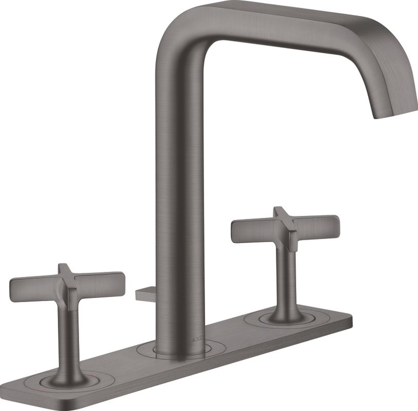 Hansgrohe 3-Loch Waschtischarmatur Axor Citterio E Standmodell BBC, mit Platte, Farbe black chrome Bild 1