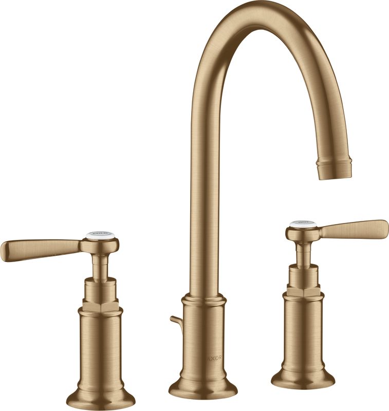 Hansgrohe 3-Loch Waschtischarmatur 180 Axor Montreux Standmodell Hebelgriff BBR, Farbe bronze Bild 1