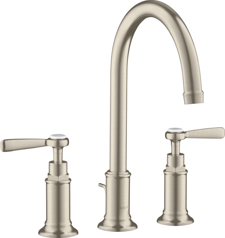 Hansgrohe 3-Loch Waschtischarmatur 180 Axor Montreux Standmodell Hebelgriff BN, Farbe nickel Bild 1