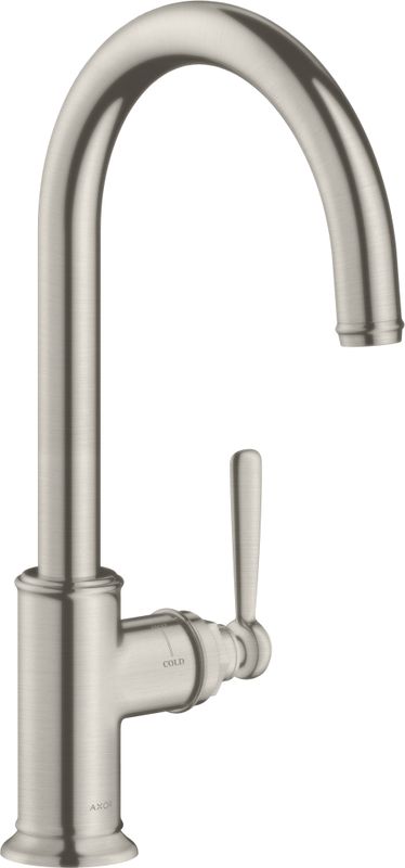Hansgrohe Spültischmischer Axor Montreux Schwenkauslauf edelstahl-optik, 396 mm, Farbe silber Bild 1