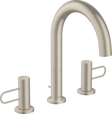 Hansgrohe 3-Loch Waschtischarmatur 200 Axor Uno Bügelgriff BN, Farbe nickel Bild 3
