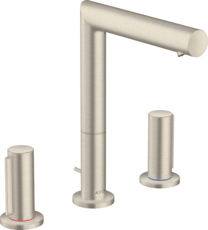 Hansgrohe 3-Loch Waschtischarmatur 200 Axor Uno Zerogriff BN, Farbe nickel Bild 1