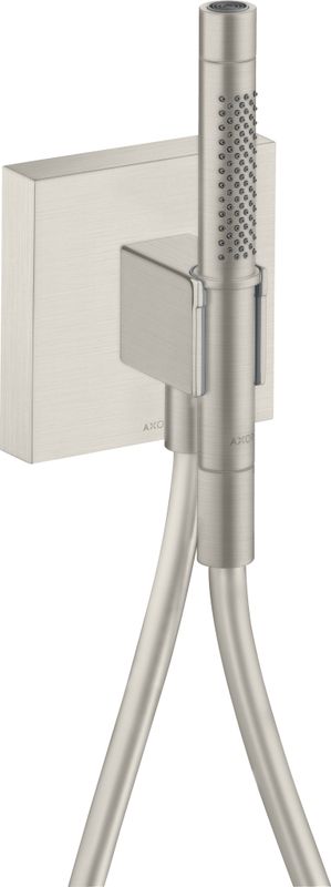 Hansgrohe Schlauchanschl.u.Brausenhalter Axor Starck Organic BSO Starck Stabhandbr, Farbe Edelstahl-Optik (silber) Bild 1