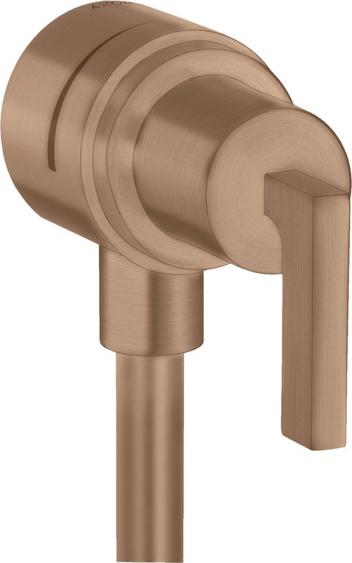 Hansgrohe Fixfit Stop Wandabsperrventil Axor Citterio BRG, mit Hebelgriffen, Farbe red gold Bild 1
