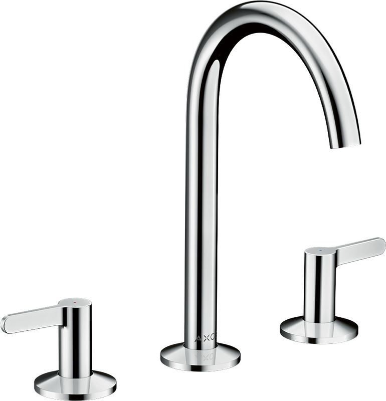 Hansgrohe 3-Loch Waschtischarmatur 170 Axor One, mit Push-Open Ablaufgarnitur, Farbe chrom Bild 1