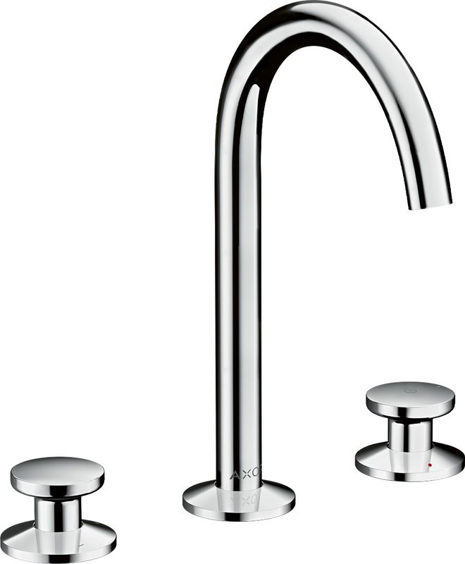 Hansgrohe 3-Loch Waschtischarmatur Select 170 Axor One mit Push-Open Ablaufgarnitur chr, Farbe chrom Bild 1