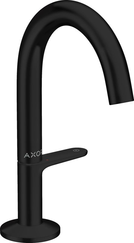 Hansgrohe Waschtischmischer Select 140 Axor One, mit Push-Open Ablaufgarnitur matt, Farbe schwarz Bild 1