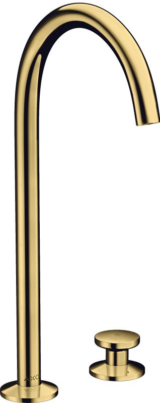 Hansgrohe 2-L.Waschtischmischer Select 260 Axor One, mit Push-Open Ablaufg.PGO, Farbe gold Bild 1