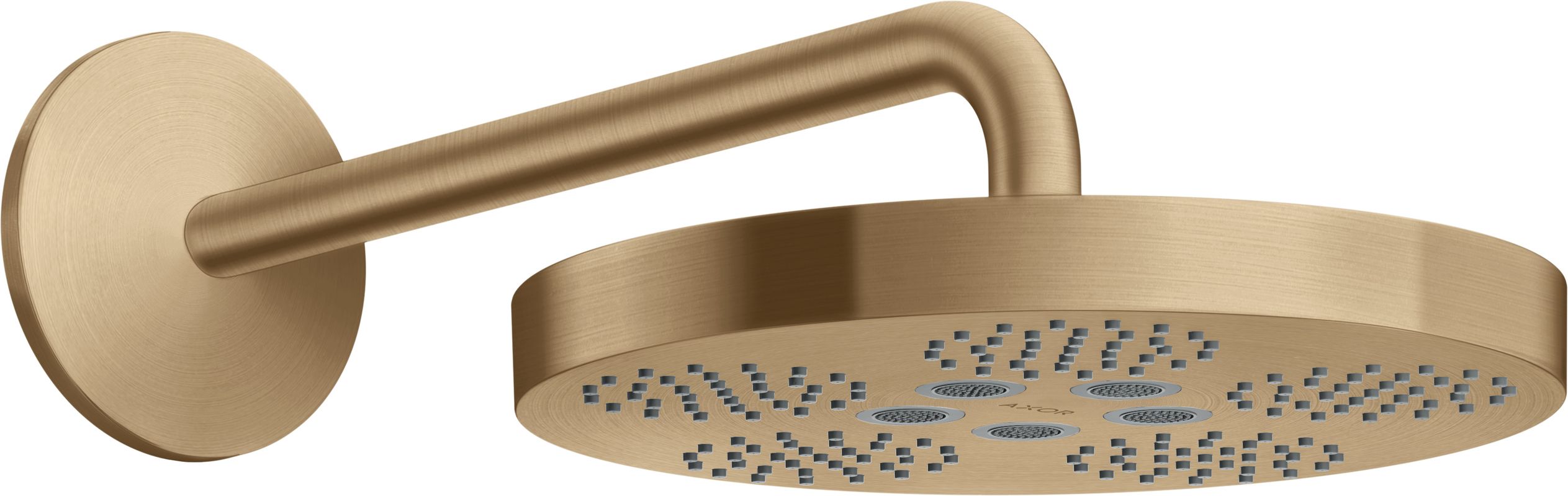 Hansgrohe Kopfbrause Axor One 280 1jet, mit Brausearm BBR, 184 x 282 x 531 x 531 mm, Farbe bronze Bild 1